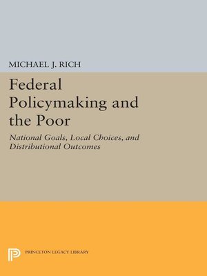cover image of Federal Policymaking and the Poor